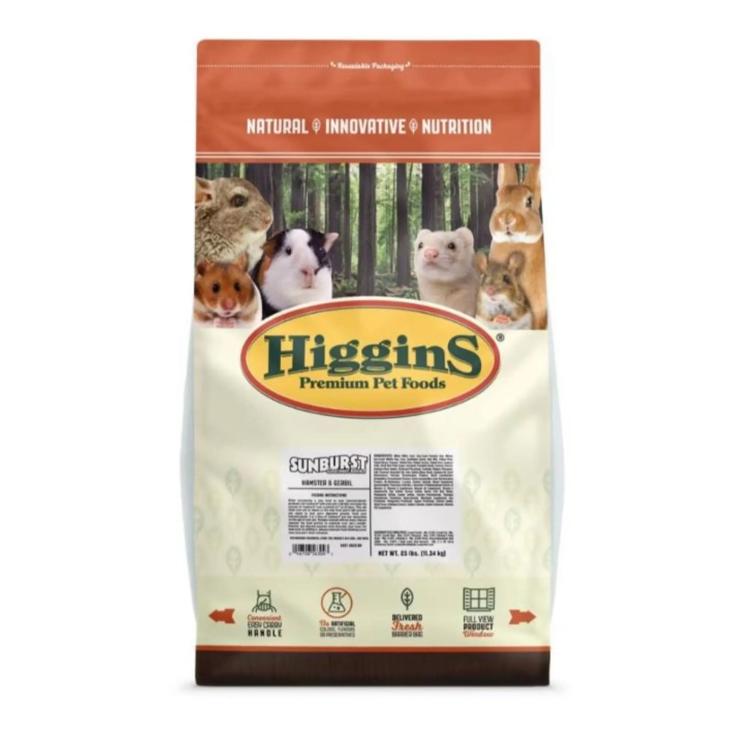 Higgins Sunburst Gourmet Blend Hamster & Gerbil 25 Lb Higgins