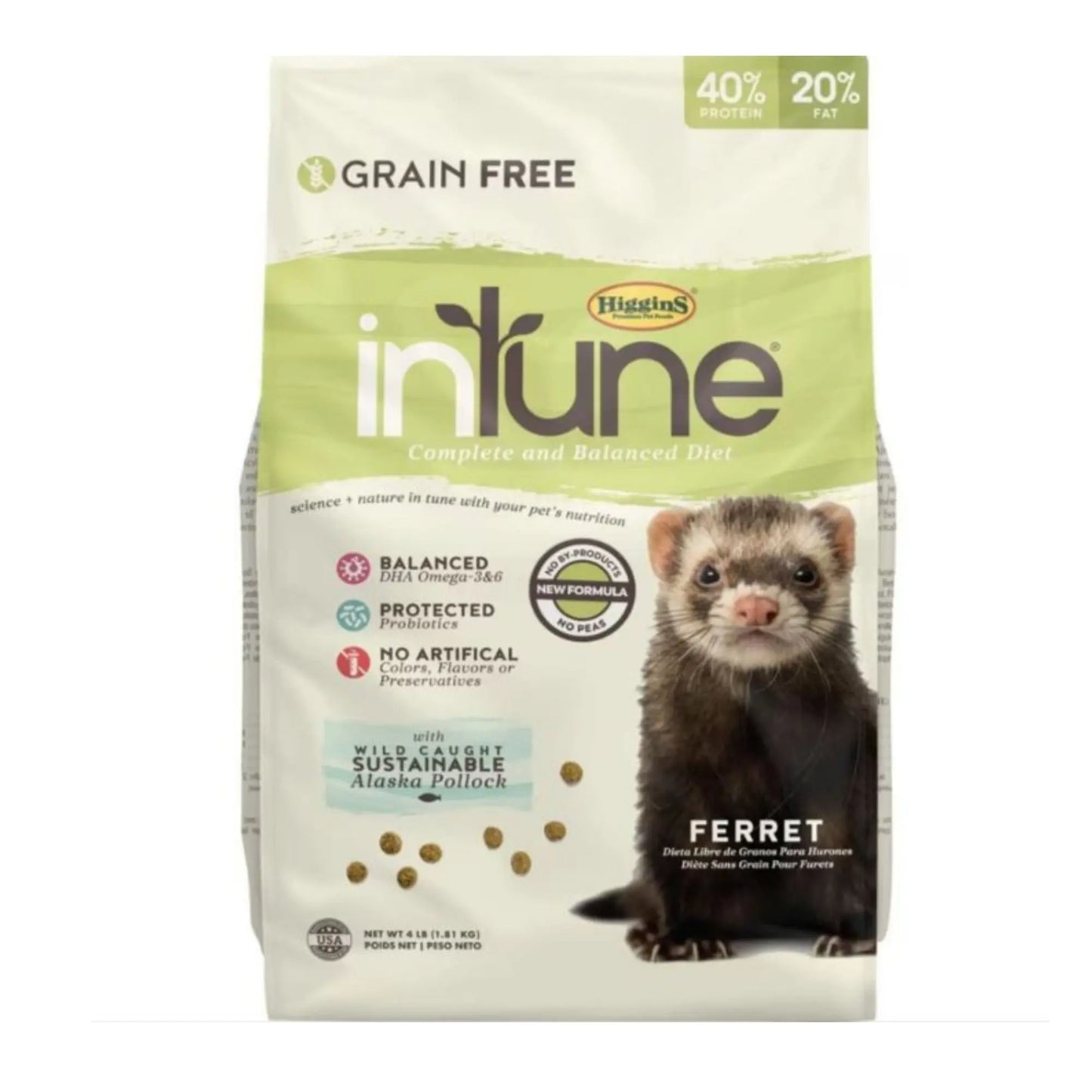 Higgins Intune Complete Diet Ferret 4 Lb Higgins