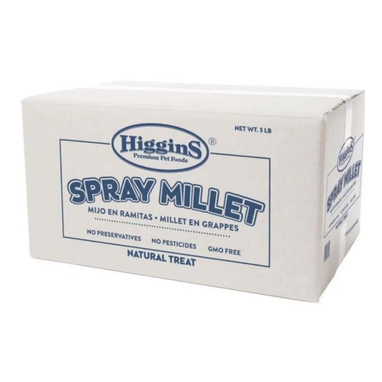 Higgins Spray Millet Natural Avian Treat 5 Lb Higgins