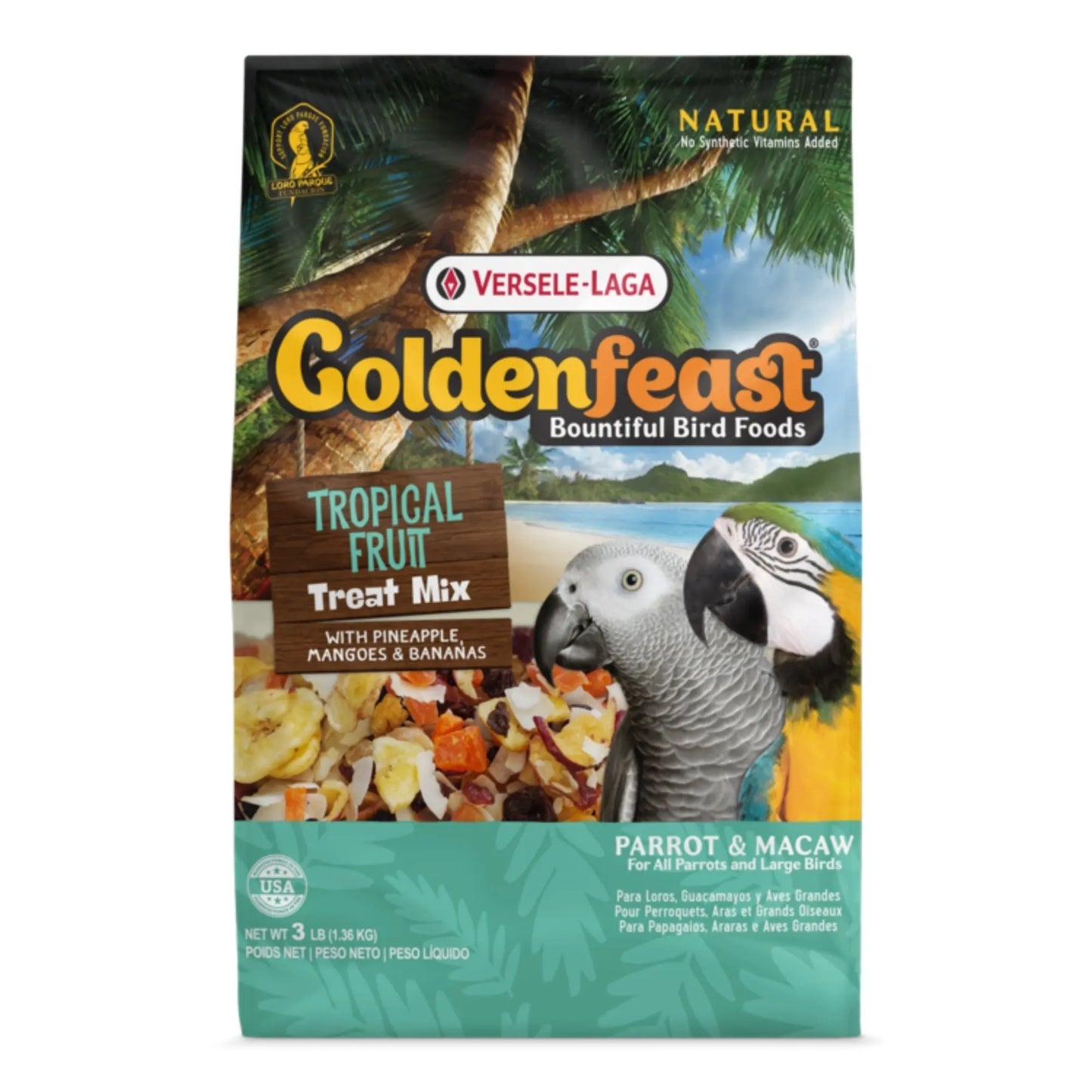 Goldenfeast Tropical Fruit Treat Mix 3 Lb Goldenfeast