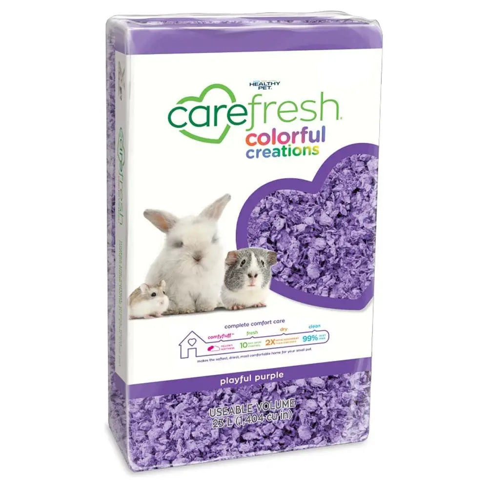 CareFRESH Colorful Creations Small Animal Bedding Playful Purple 1ea/23 l CareFRESH