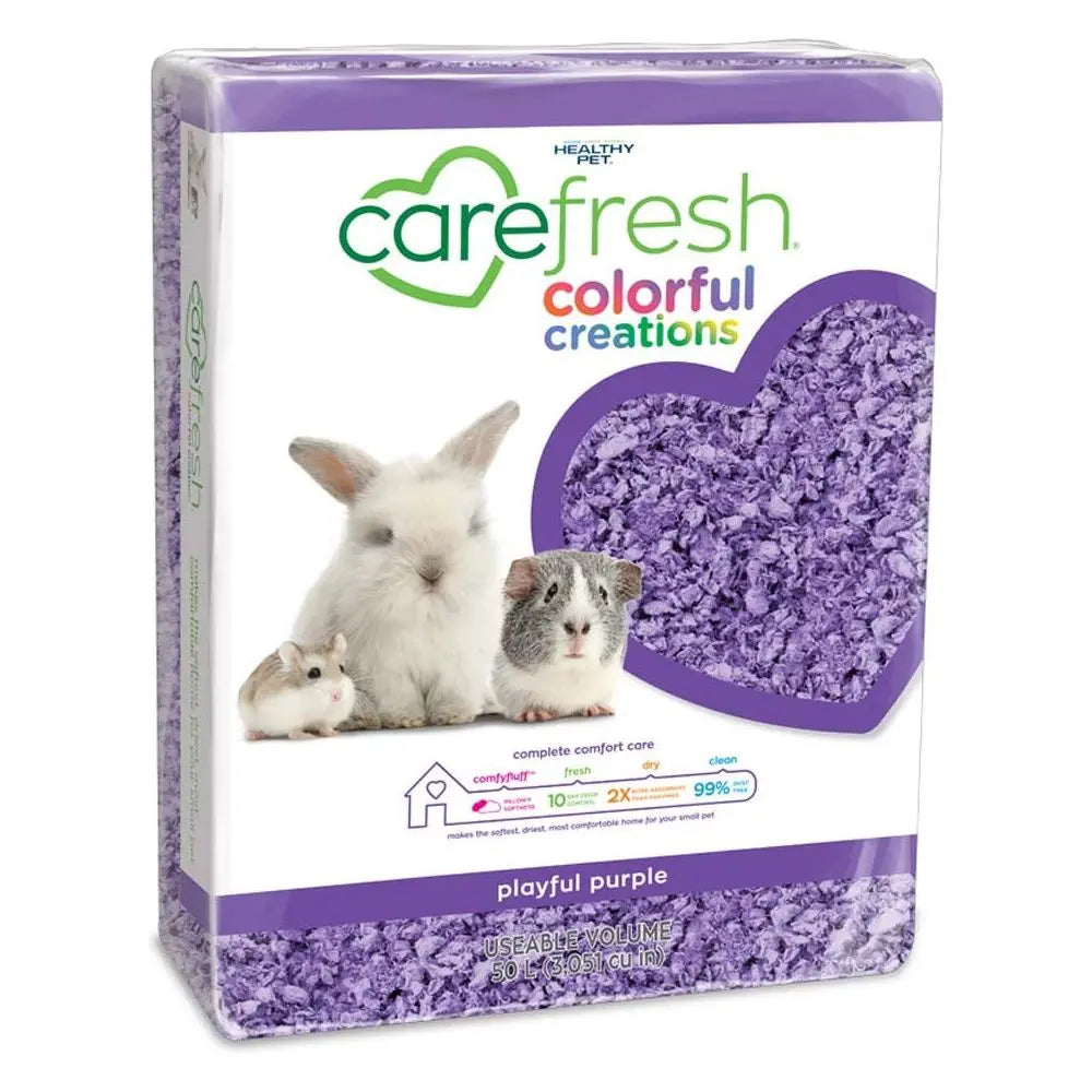 CareFRESH Colorful Creations Small Animal Bedding Playful Purple 1ea/50 l CareFRESH