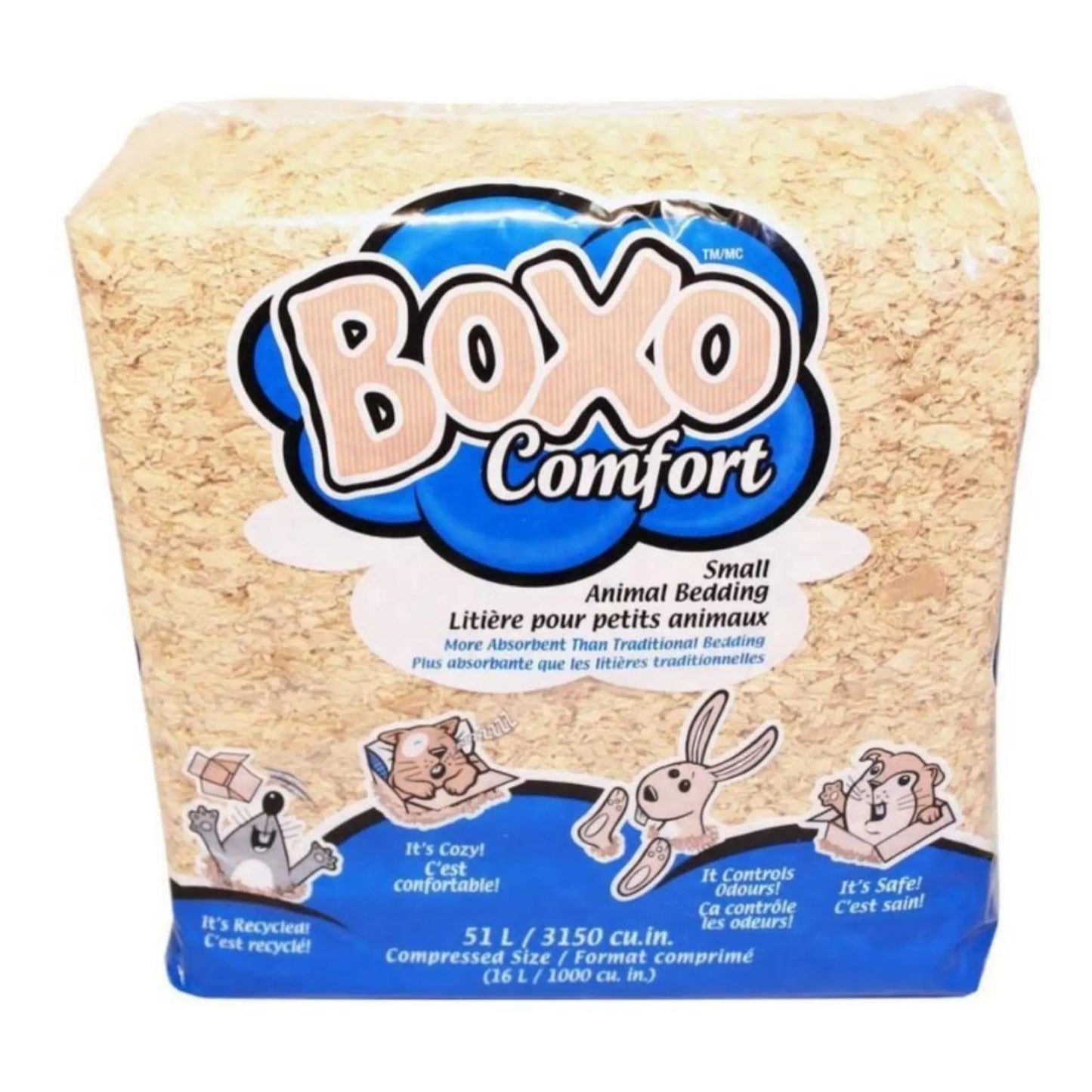 Boxo Comfort Small Animal Bedding Natural 51 L Boxo