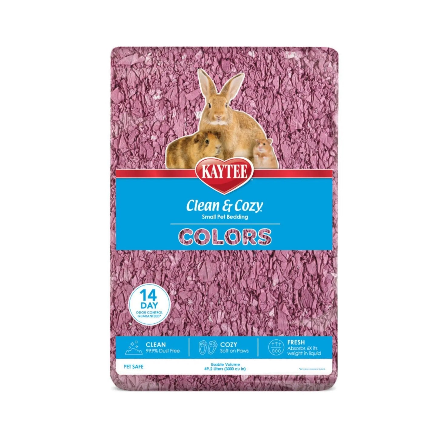 Kaytee Clean & Cozy Colors Bedding Plum, 1ea/49.2 l Kaytee