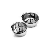Spot Stainless Steel Coop Cup with Bolt Clamp Silver, 1ea/20 oz Ethical Pet