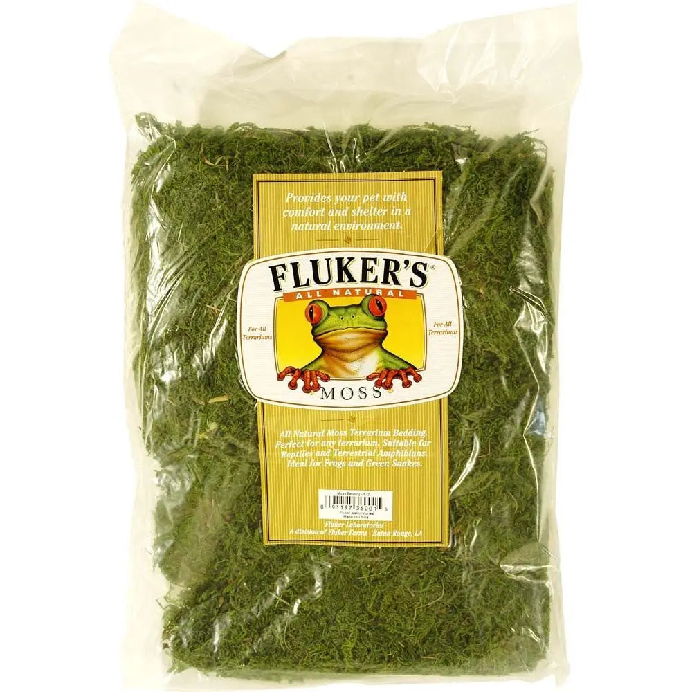 Fluker's All Natural Moss Bedding Substrate Green 1ea/8 qt, LG Fluker's