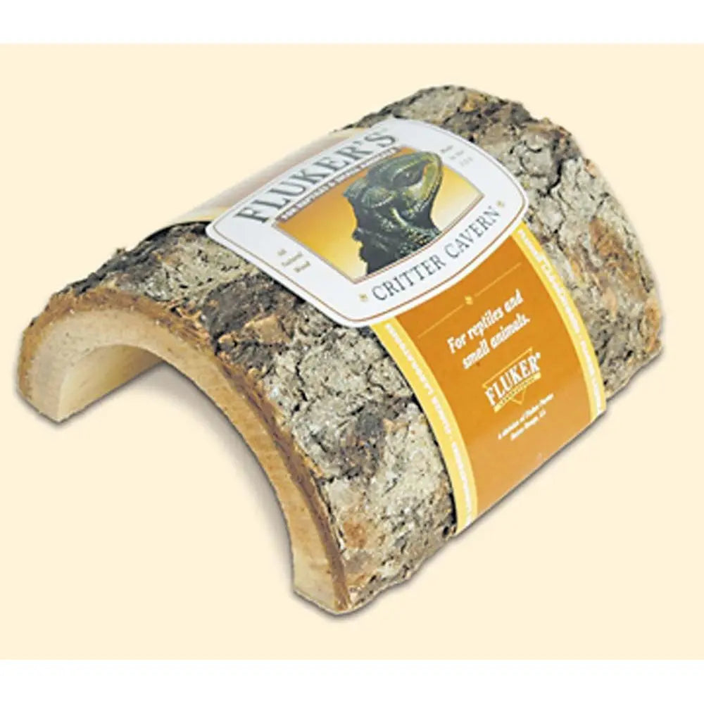 Fluker's Critter Cavern Half Log Hideaway Brown 1ea/MD Fluker's