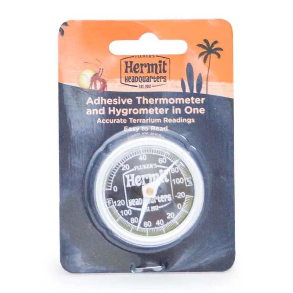 Fluker's Hermit Crab Thermometer - Hygrometer Combo White 1ea Fluker's