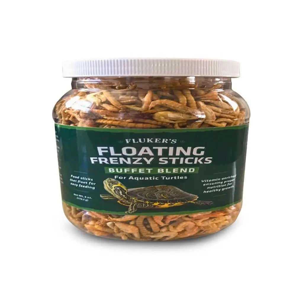 Fluker's Buffet Blend Aquatic Turtles Floating Frenzy Sticks Freeze Dried Food 1ea/6 oz Fluker's