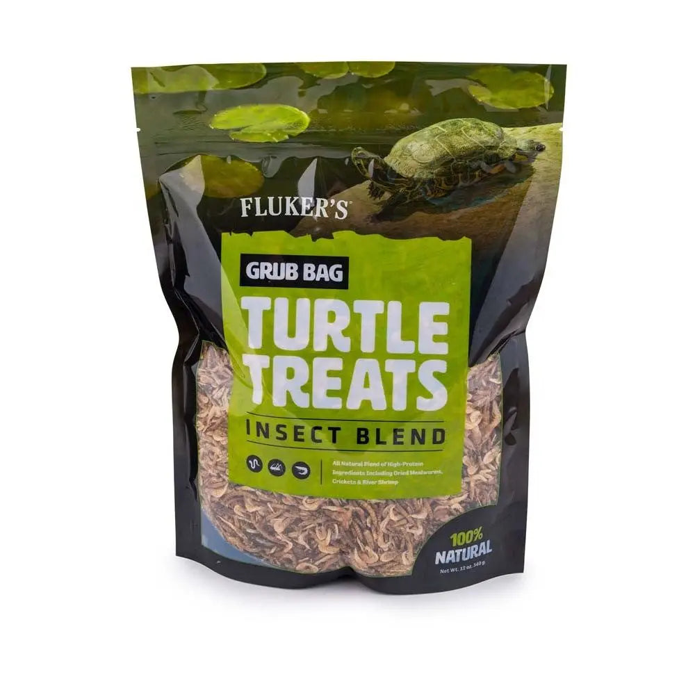 Fluker's Grub Bag Turtle Treat Insect Blend Dry Food 1ea/12 oz Fluker's