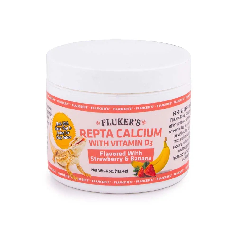 Fluker's Repta Strawberry-Banana Flavored Calcium with Vitamin D3 1ea/4 oz Fluker's