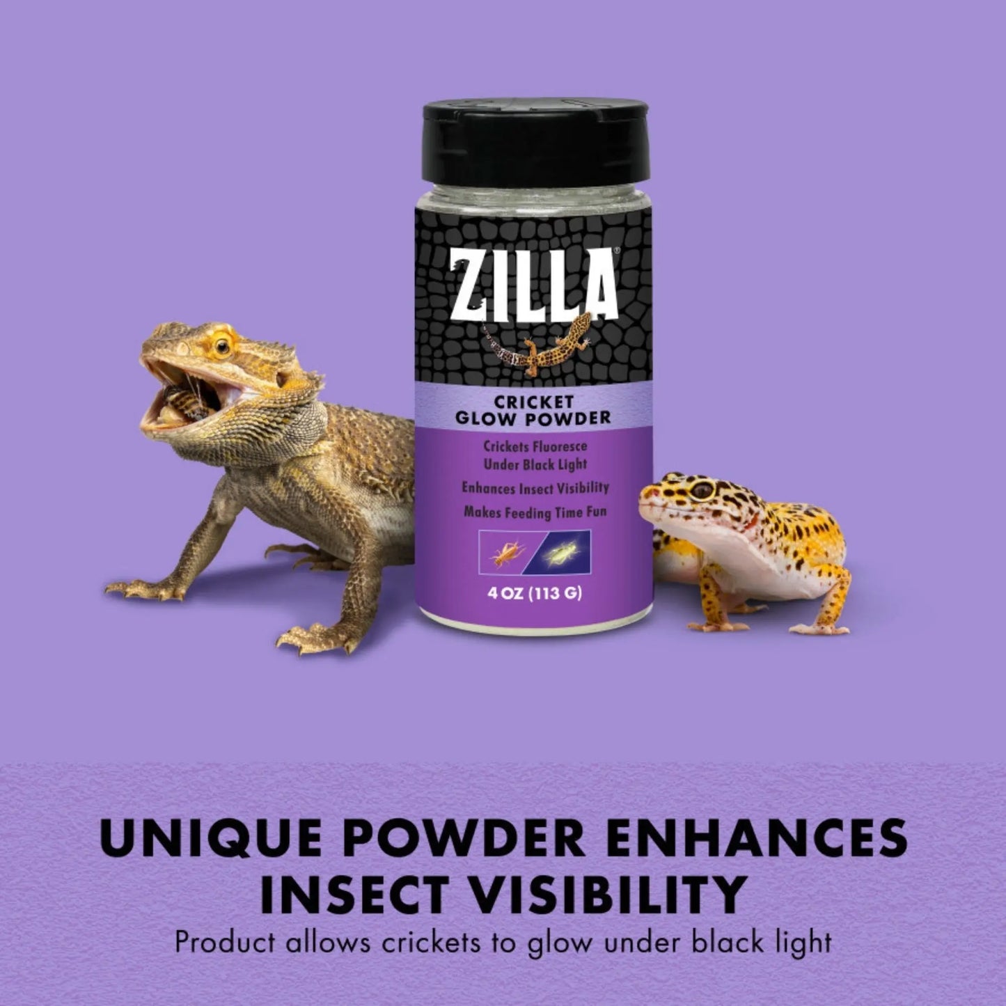 Zilla Cricket Glow Powder 1ea/4 oz Zilla