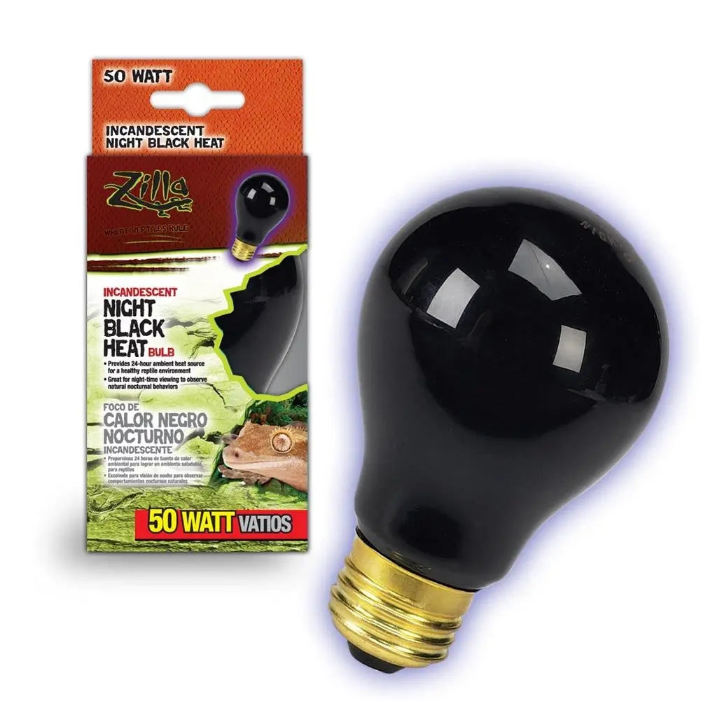 Zilla Incandescent Bulbs Night Black 1ea/50 W Zilla