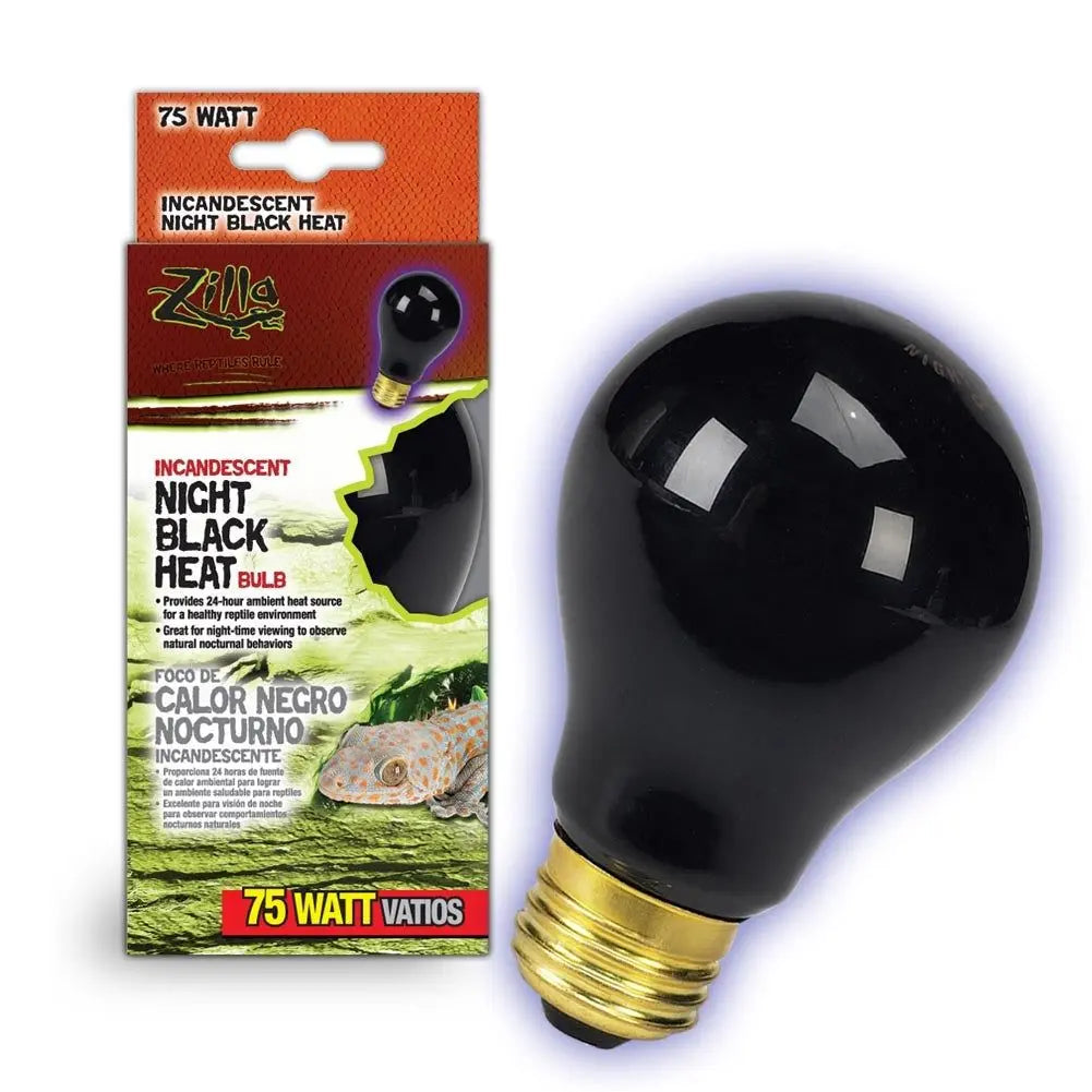 Zilla Incandescent Bulbs Night Black 1ea/75 W Zilla