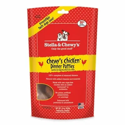 Stella And Chewys Freeze Dried Dog Food Chicken Dinner Patties 14 oz. Stella & Chewys