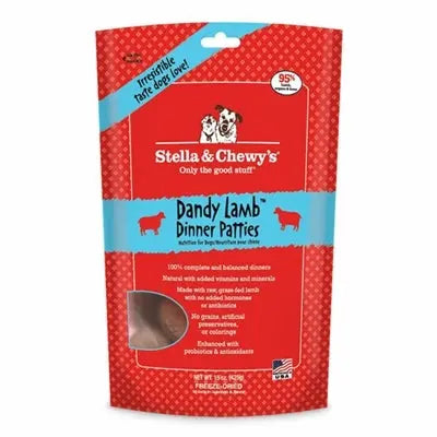 Stella And Chewys Freeze Dried Dog Food Lamb Dinner Patties 5.5 oz. Stella & Chewys