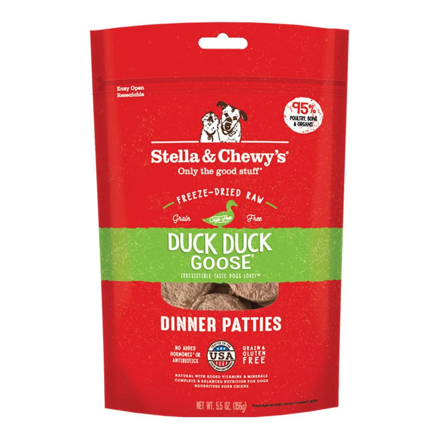 Stella And Chewys Dog Freeze-Dried Duck Dinner Patties 5.5oz. Stella & Chewys