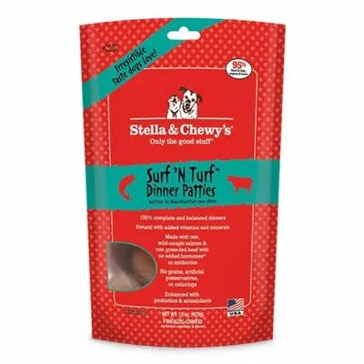 Stella And Chewys Dog Freeze-Dried Surf And Turf Patties 5.5oz. Stella & Chewys