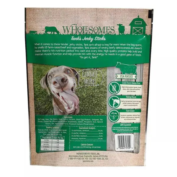 Wholesomes Jerky Strips Grain Free - 25 oz. Garver, PFX, ADMC