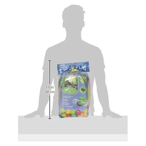 Marshall Pet Products Ferret Pop-N-Play Ball Pit with Plastic Balls Assorted 1ea/SM Marshall Pet Products