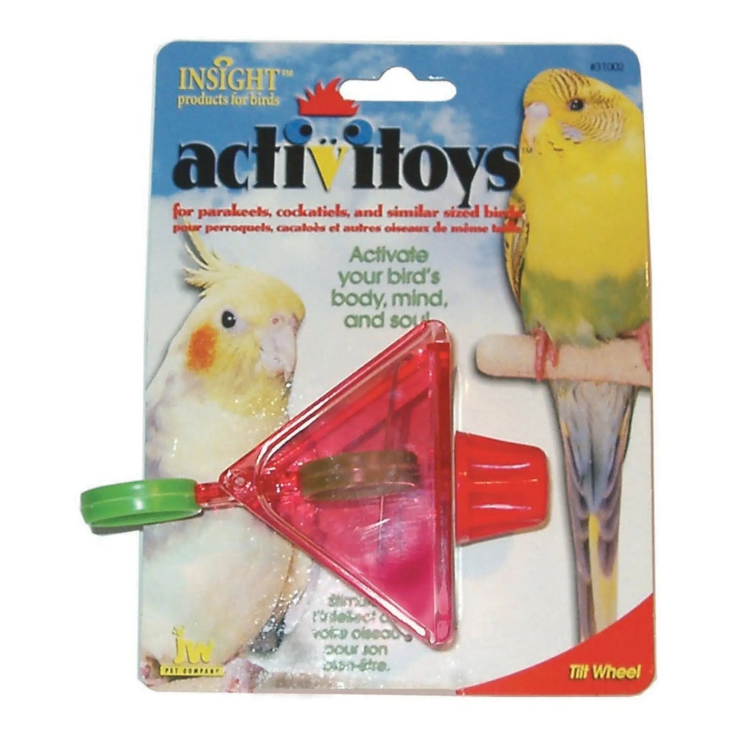 JW Pet ActiviToy Tilt Wheel Bird Toy Assorted 1ea/One Size JW Products
