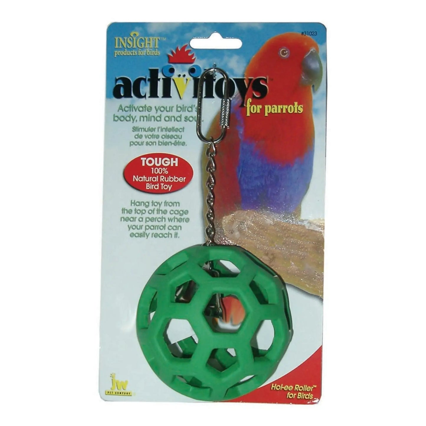 JW Pet ActiviToy Hol-ee Roller Bird Toy Multi-Color 1ea/LG JW Products