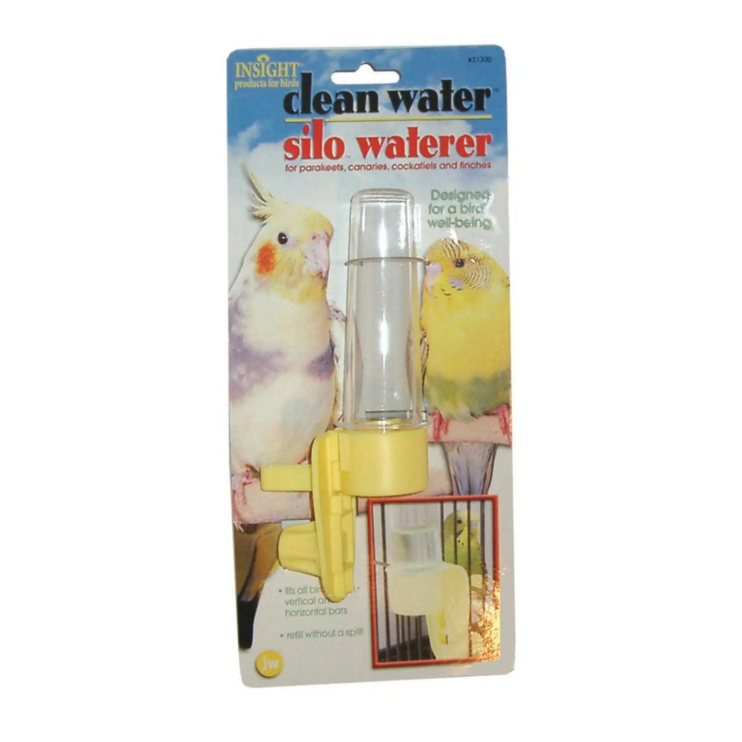 JW Pet Clean Water Silo Waterer Assorted 1ea/SM JW Products