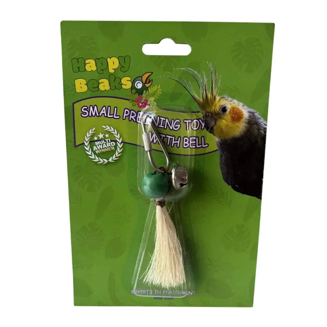 A & E Cages Happy Beaks Preening Toy with Bell Bird Toy 1ea/SM A & E Cages