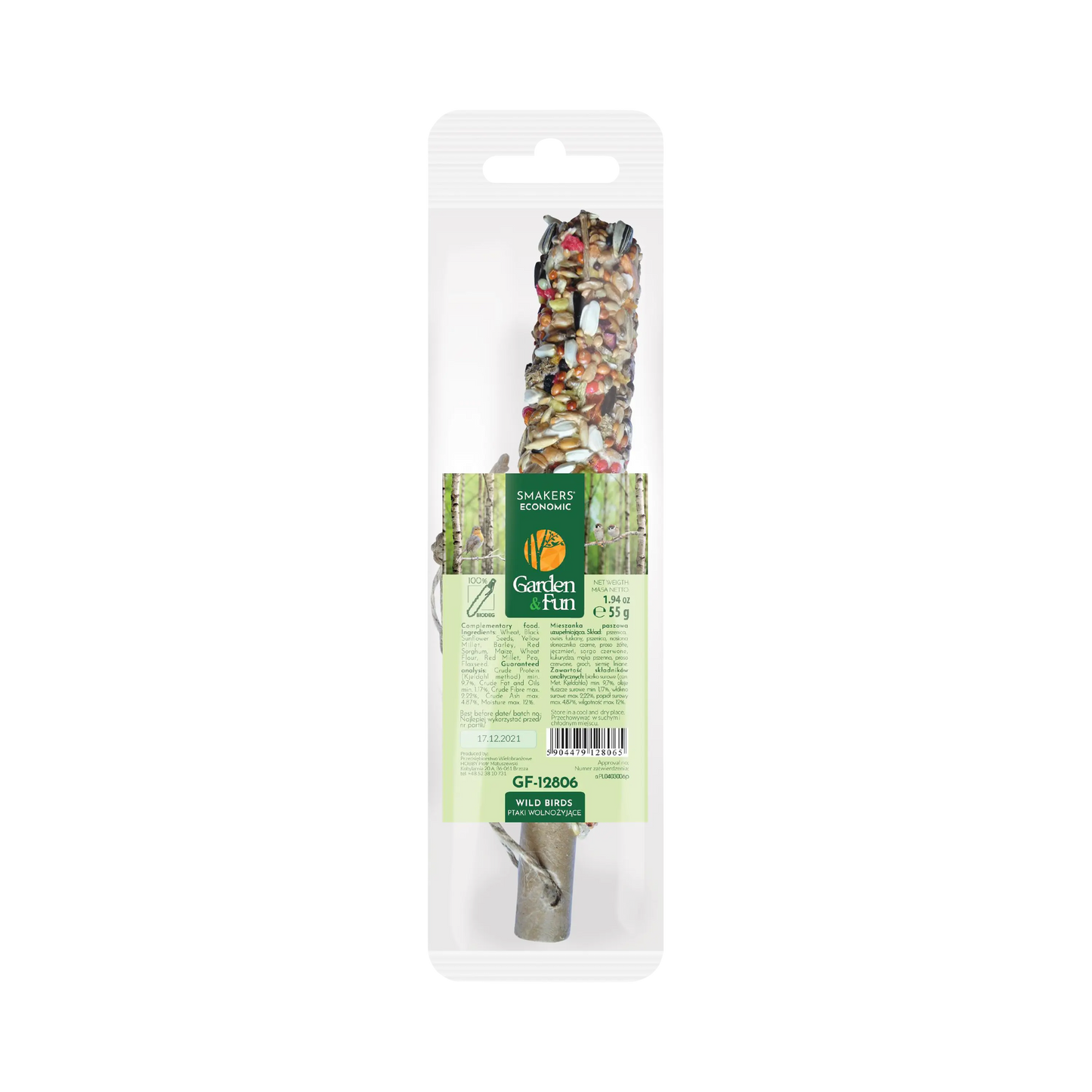 A & E Cages Smakers Garden Fun Economic Food Stick for Wild Birds 20ea/1.94 oz. A & E Cages