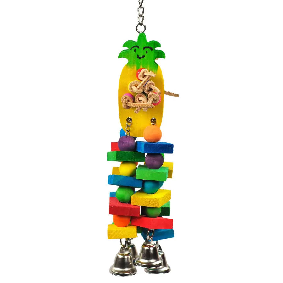 A&E Cages Happy Beaks Pineapple Bird Toy 1ea/SM A & E Cages