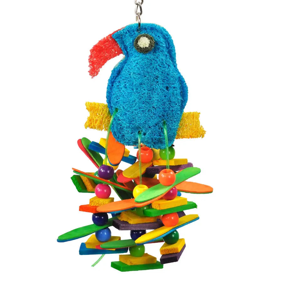 A and E Cages Happy Beaks Toucan Sam Bird Toy 1ea-One Size A & E Cages