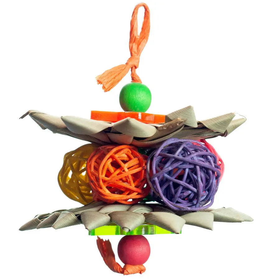 A &E Cages Nibbles Single Palm Star Stacks Small Animal Chew Toy 1ea-One Size A & E Cages