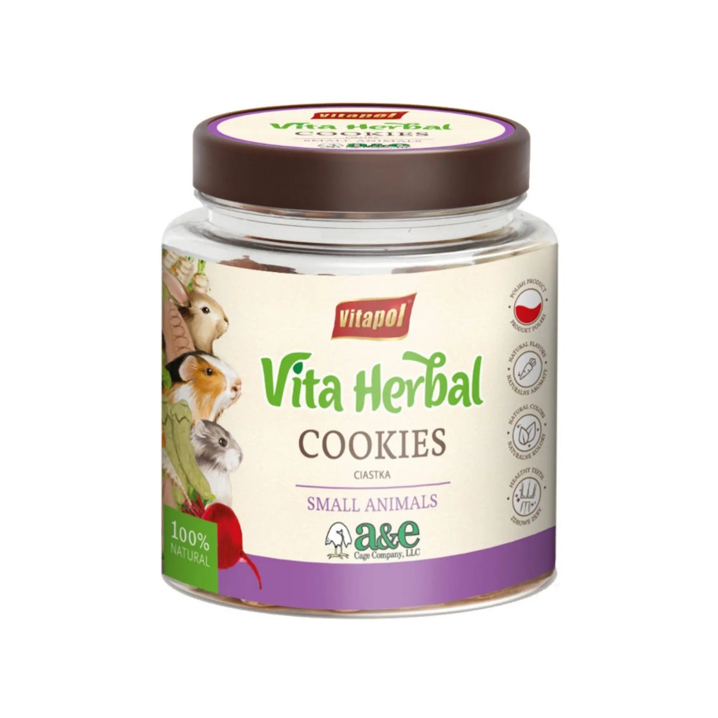A & E Cages Vitapol Vita Herbal Small Animal Cookies 1ea/240 g A & E Cages