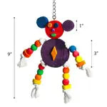 A and E Cages Happy Beaks The Crazy Wooden Mouse Bird Toy 10in x 1in x 10in A & E Cages