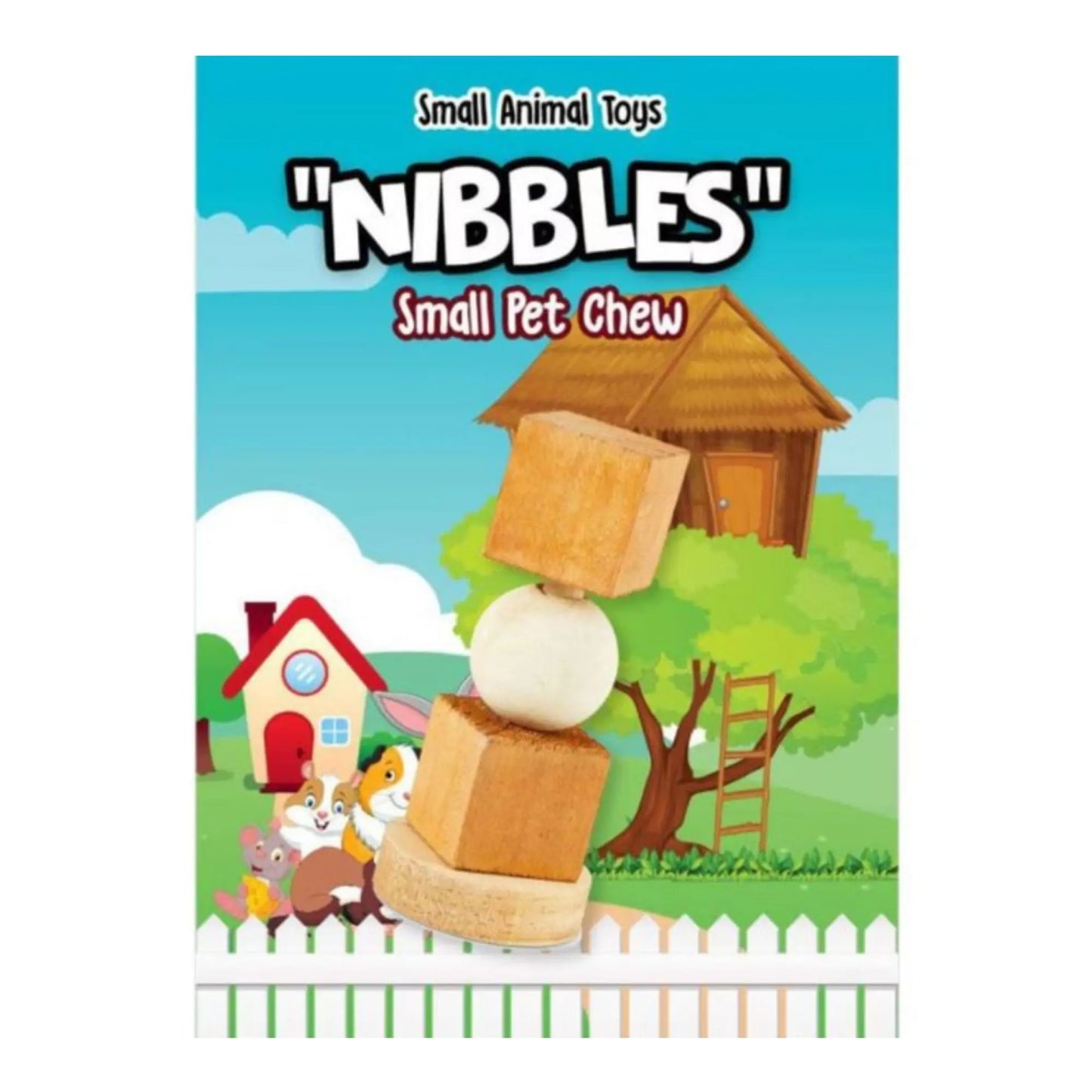 A & E Nibbles-Wooden-Chew-Tower-Toy A & E Cages