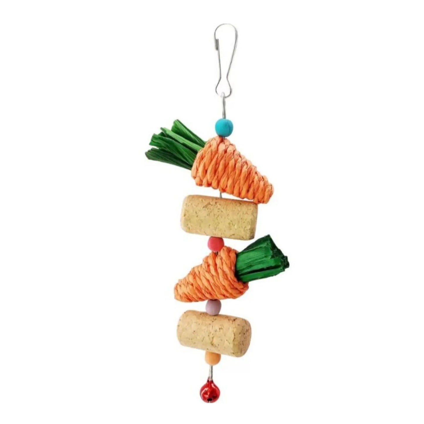 A & E Nibbles-Carrot-&-Cork-Jingle-Toy A & E Cages