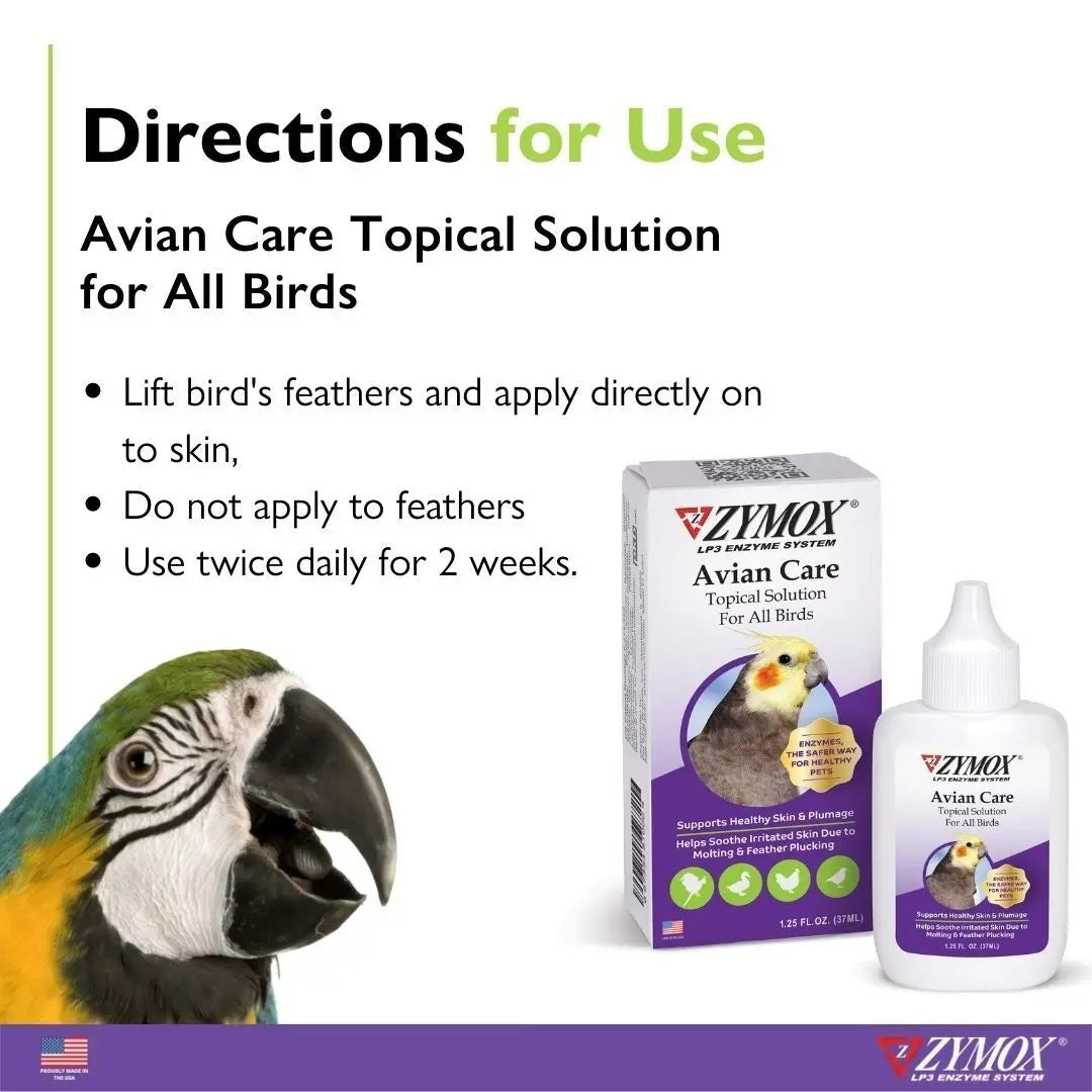 Zymox Avian Care Topical Solution 1ea/1.25 oz Zymox