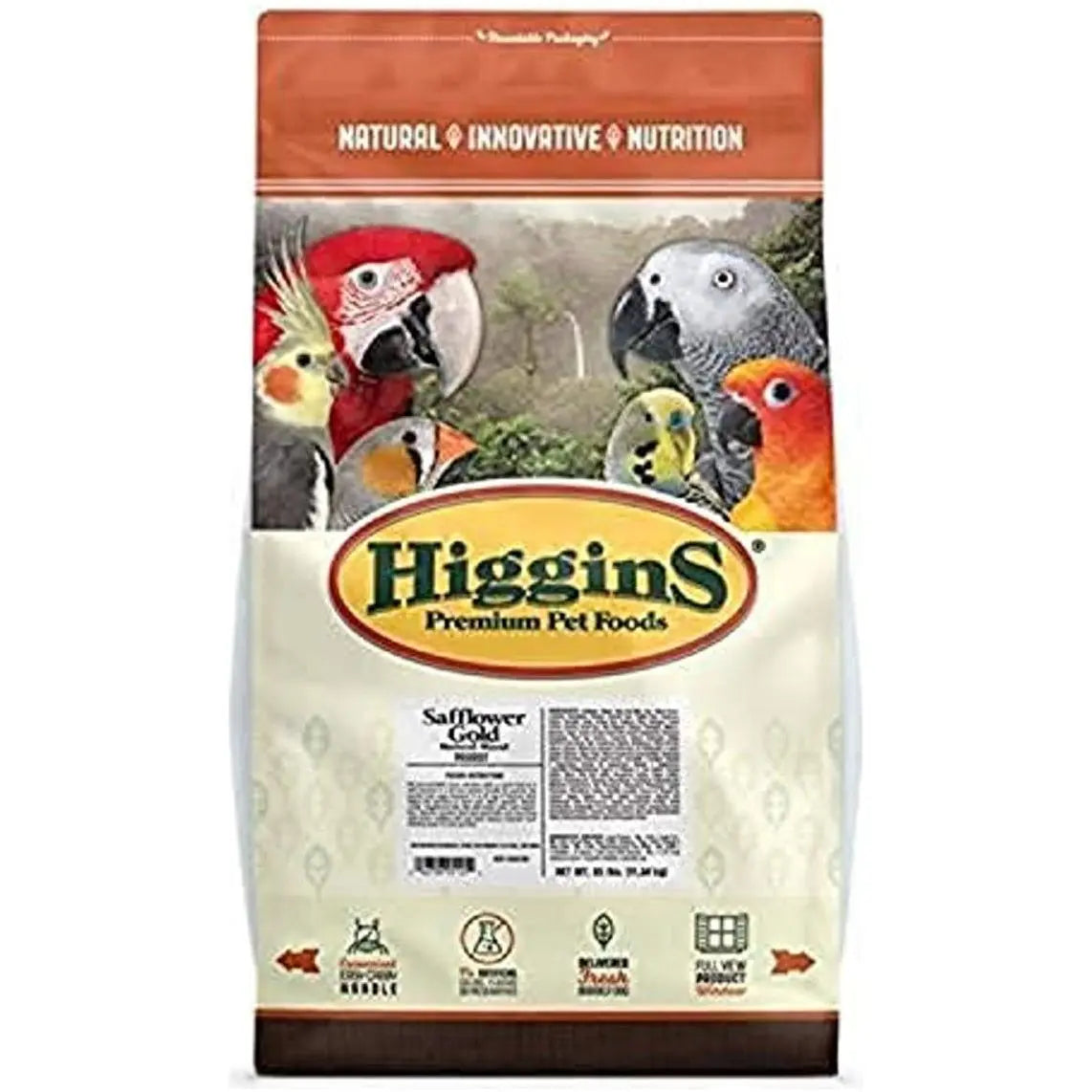 Safflower Gold Blend Parrot 25 Lb Higgins
