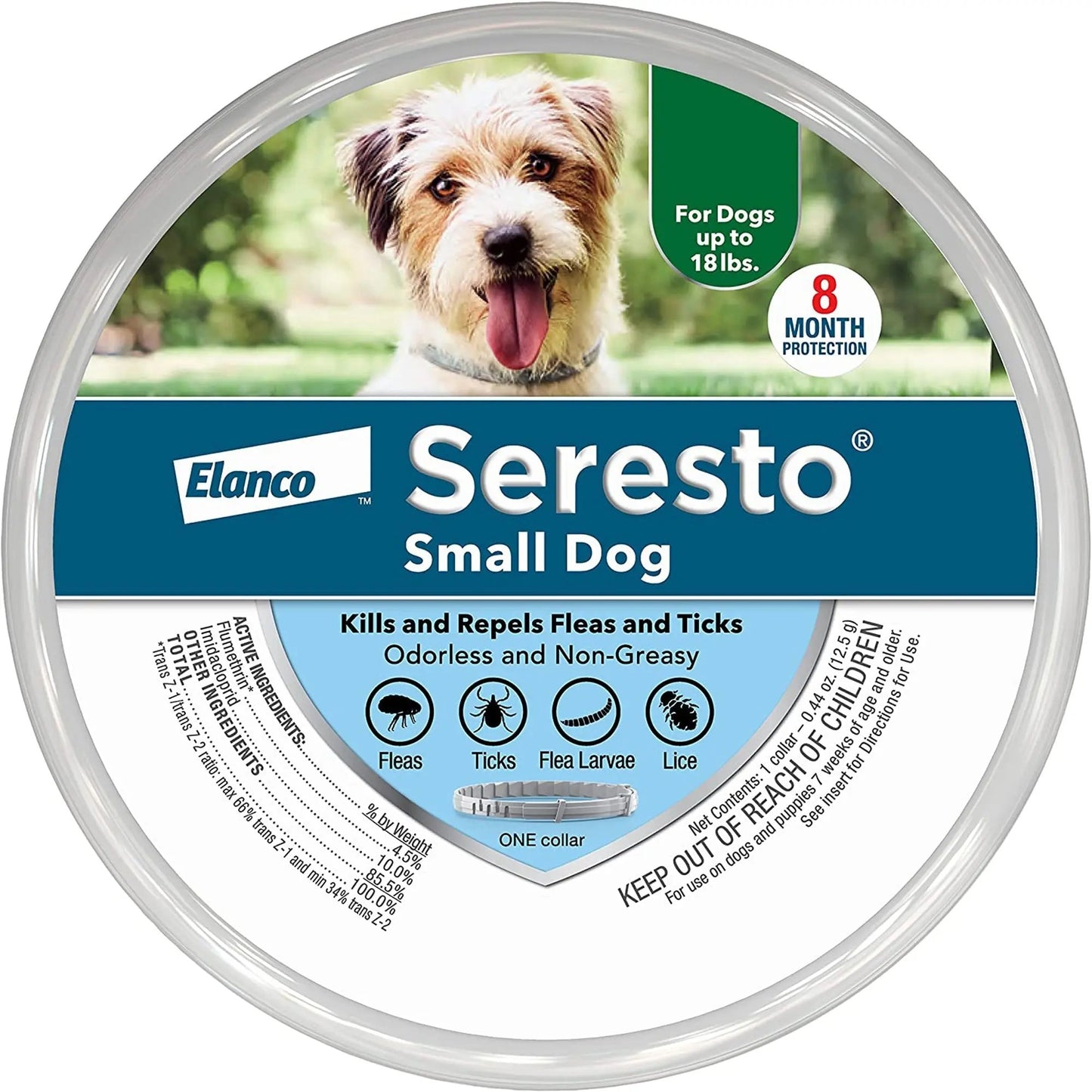 Bayer Dog Seresto Small 6-36lbs-8 Month Collar Elanco