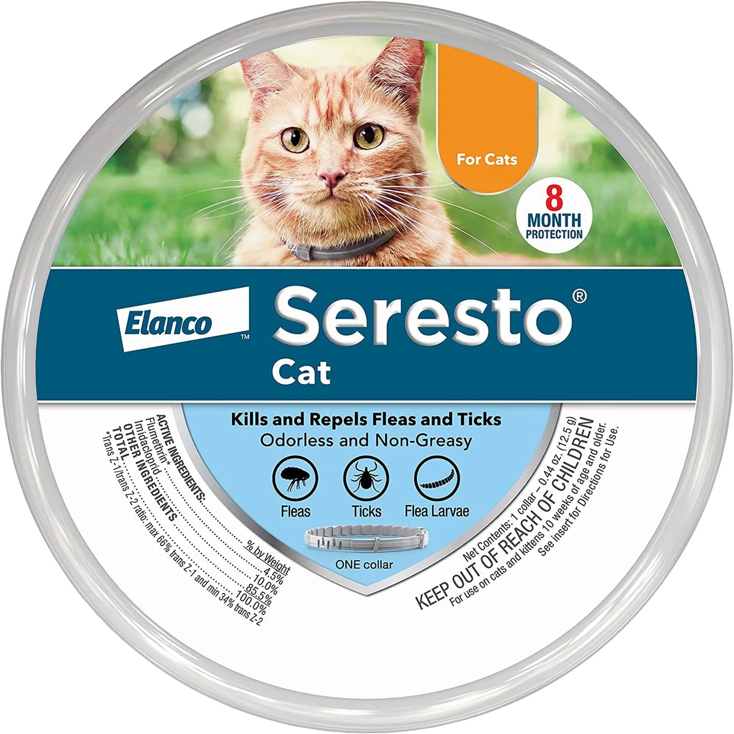 Bayer Cat Seretso Small 6-36 8 Month Collar Elanco