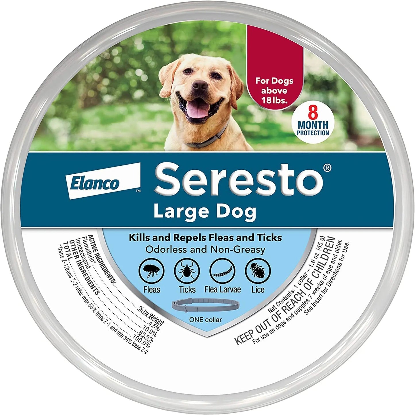 Bayer Dog Seretso Large 6-36 8 Month Collar Elanco