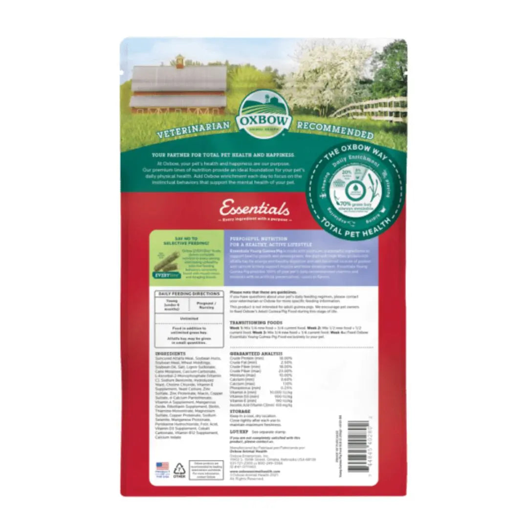 Oxbow Animal Health Essentials Young Guinea Pig Food 1ea/5 lb Oxbow