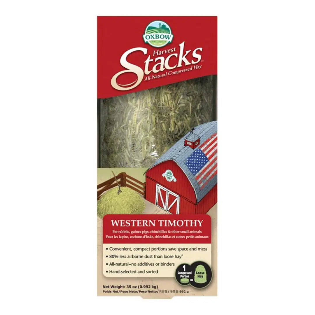 Oxbow Animal Health Harvest Stacks Western Timothy Hay Small Animal Treat 1ea/35 oz Oxbow