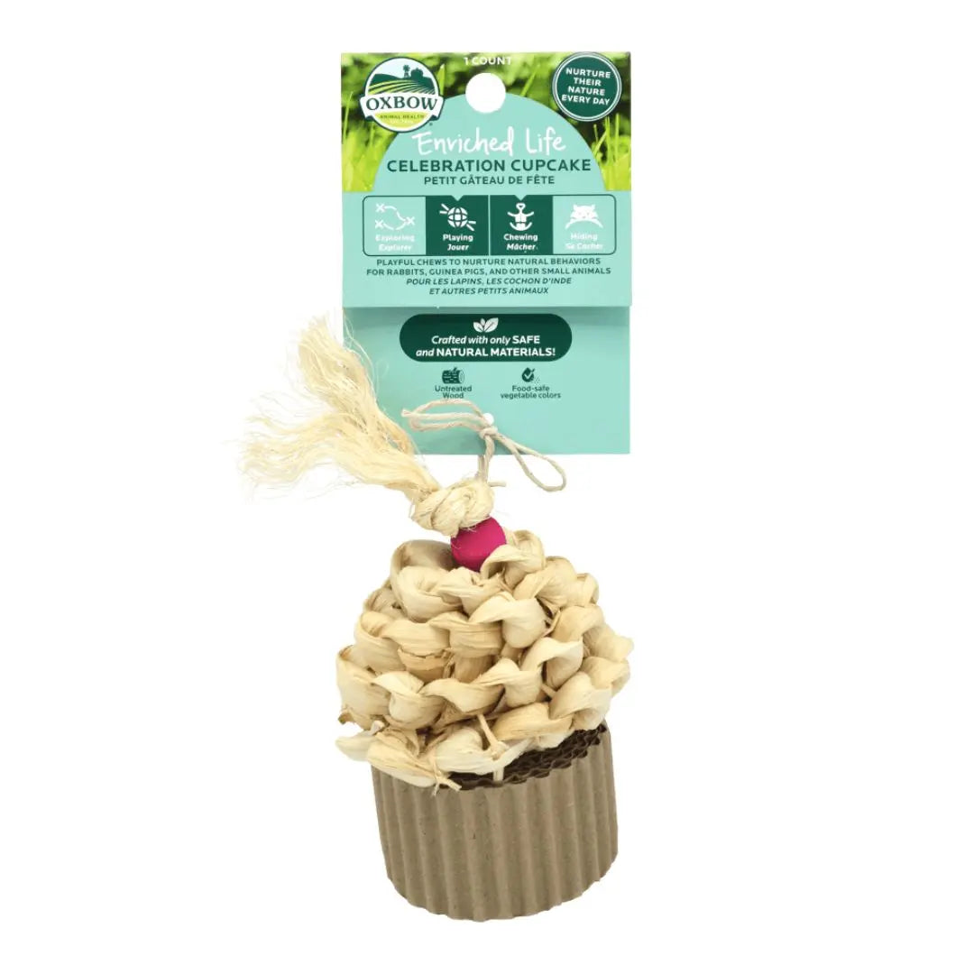 Oxbow Animal Health Enriched Life Celebration Cupcake Small Animal Chew 1ea/One Size Oxbow