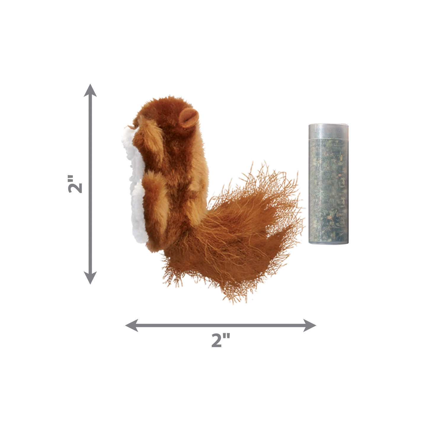 KONG Refillables Catnip Squirrel Cat Toy Brown 1ea/One Size Kong