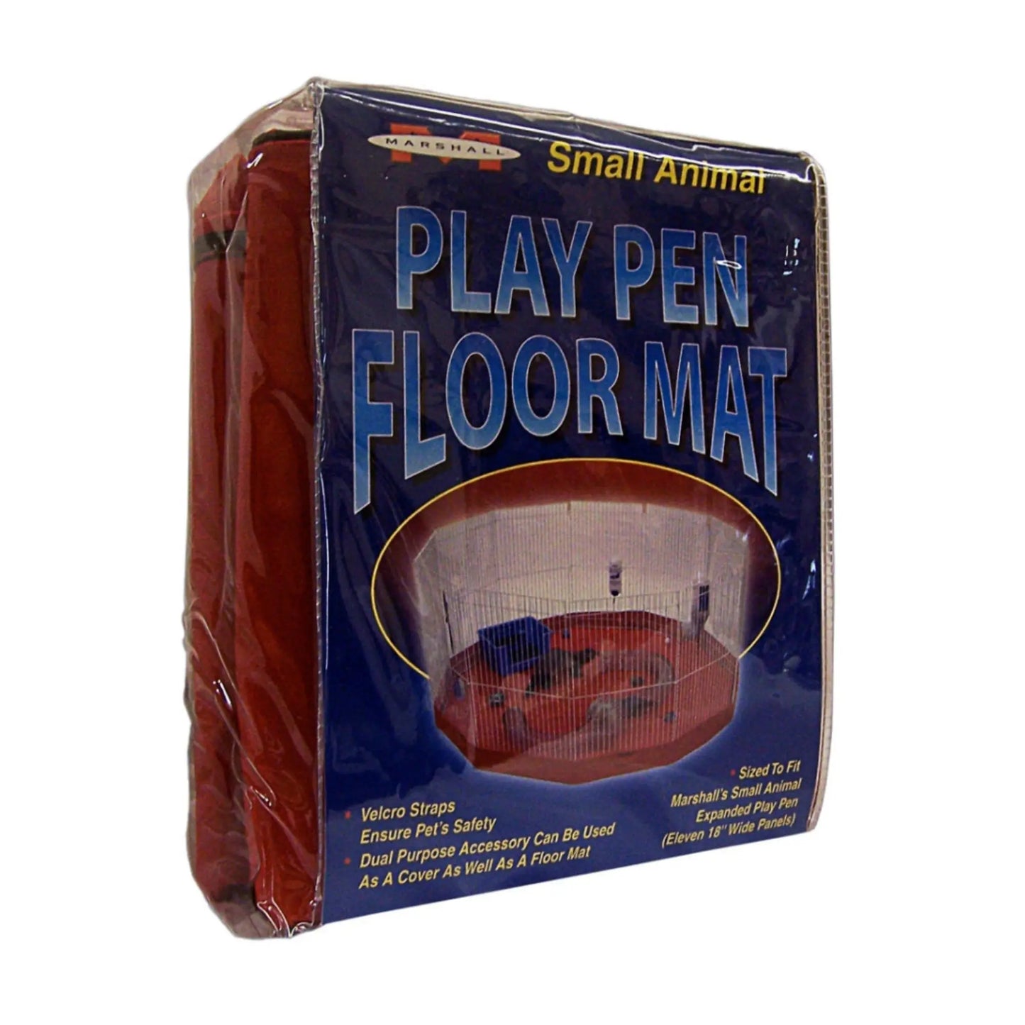 Marshall Pet Products Small Animal Play Pen Mat Red 1ea/8 Panel Marshall Pet Products