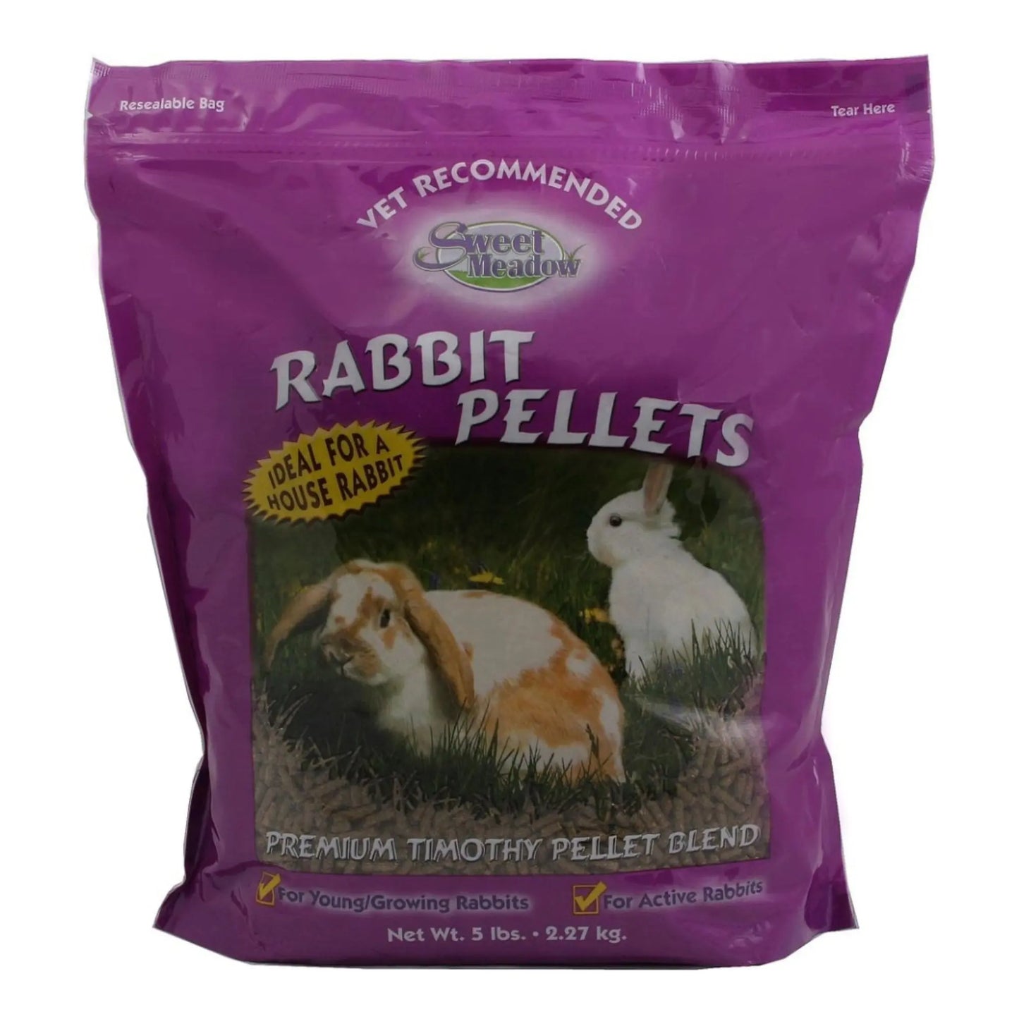 Sweet Meadow Farm Rabbit Pellets Original Blend 6ea/5 lb Sweet Meadow Farms