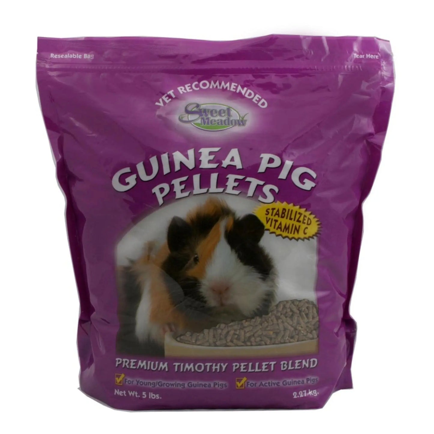Sweet Meadow Farm Guinea Pig Pellets Original Blend 6ea/5 lb Sweet Meadow Farms