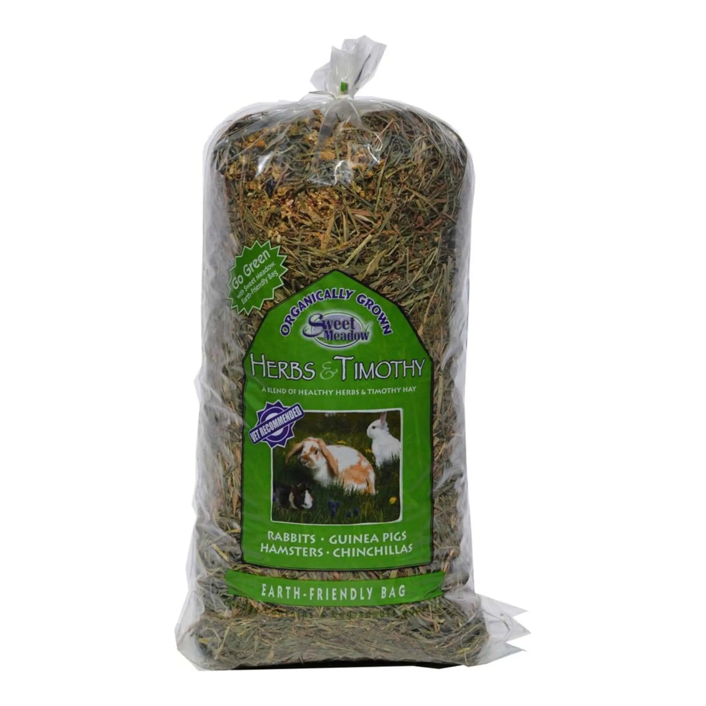 Sweet Meadow Farm 2nd Cut Organic Herbs & Timothy Hay for Small Animals 1ea/20oz. Sweet Meadow Farms