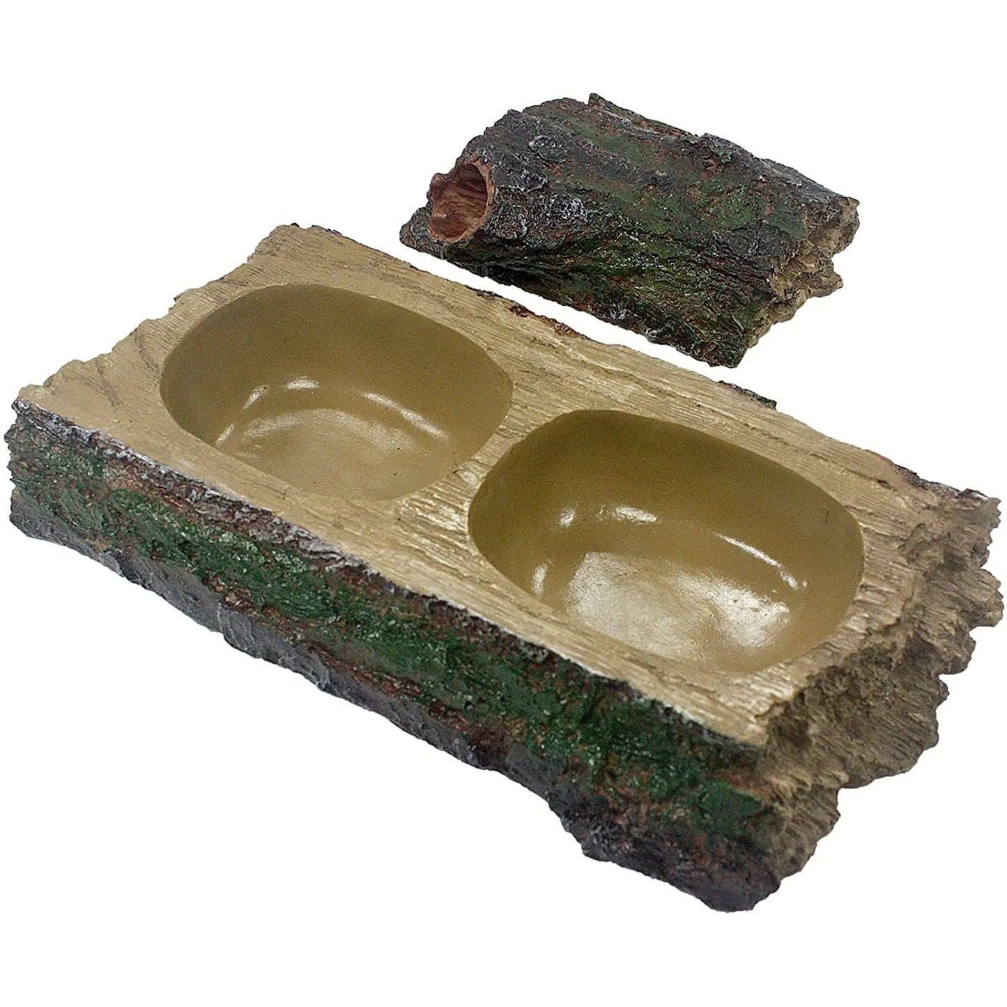 Komodo Forest Dual Feeder Bowl Brown 1ea Komodo